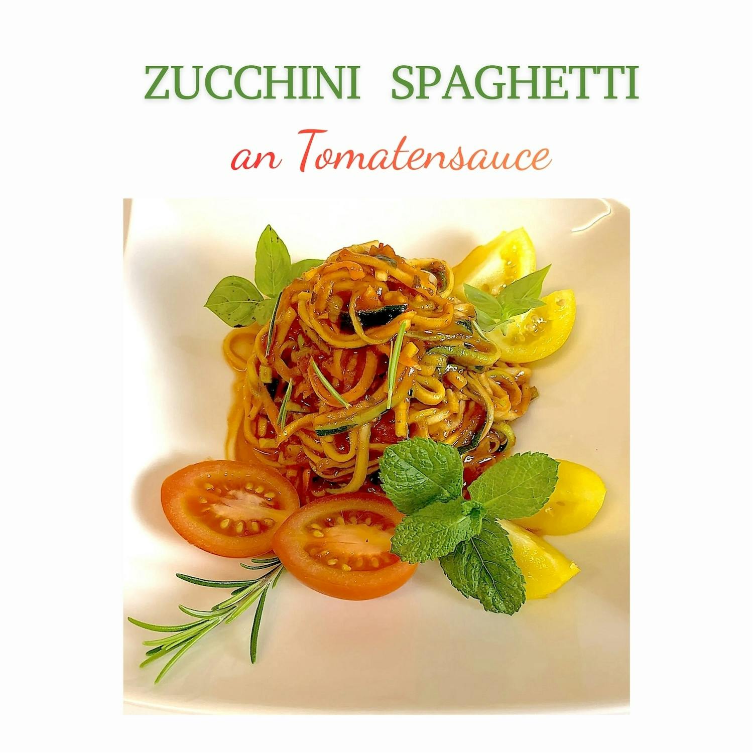 Klicken Sie bitte auf das Photo oder auf den unten stehenden Button, um zu unserem Blogbeitrag mit dem Rezept zu den Zucchini Spaghetti mit Tomatensauce zu gelangen. Vielen Dank und viel Spass.