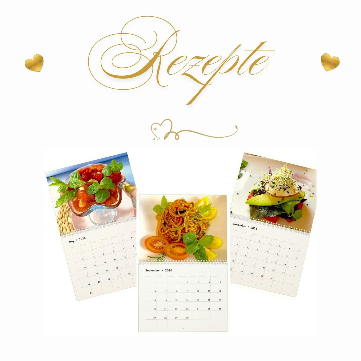 Unterstehend finden Sie die Rezepte zu unseren Food Photographien in unserem neuen Rohchoschtland Schlaraffenland Kalender 2026,
welchen Sie in unserem Shop bei Zazzle.ch beziehen können.

Vielen Dank für Ihren sehr geschätzten Einkauf und wir wünschen Ihnen viel Freude mit Ihrem schönen neuen Kalender 2026.

Rohchoschtland Schlaraffenland
Daniela Elia