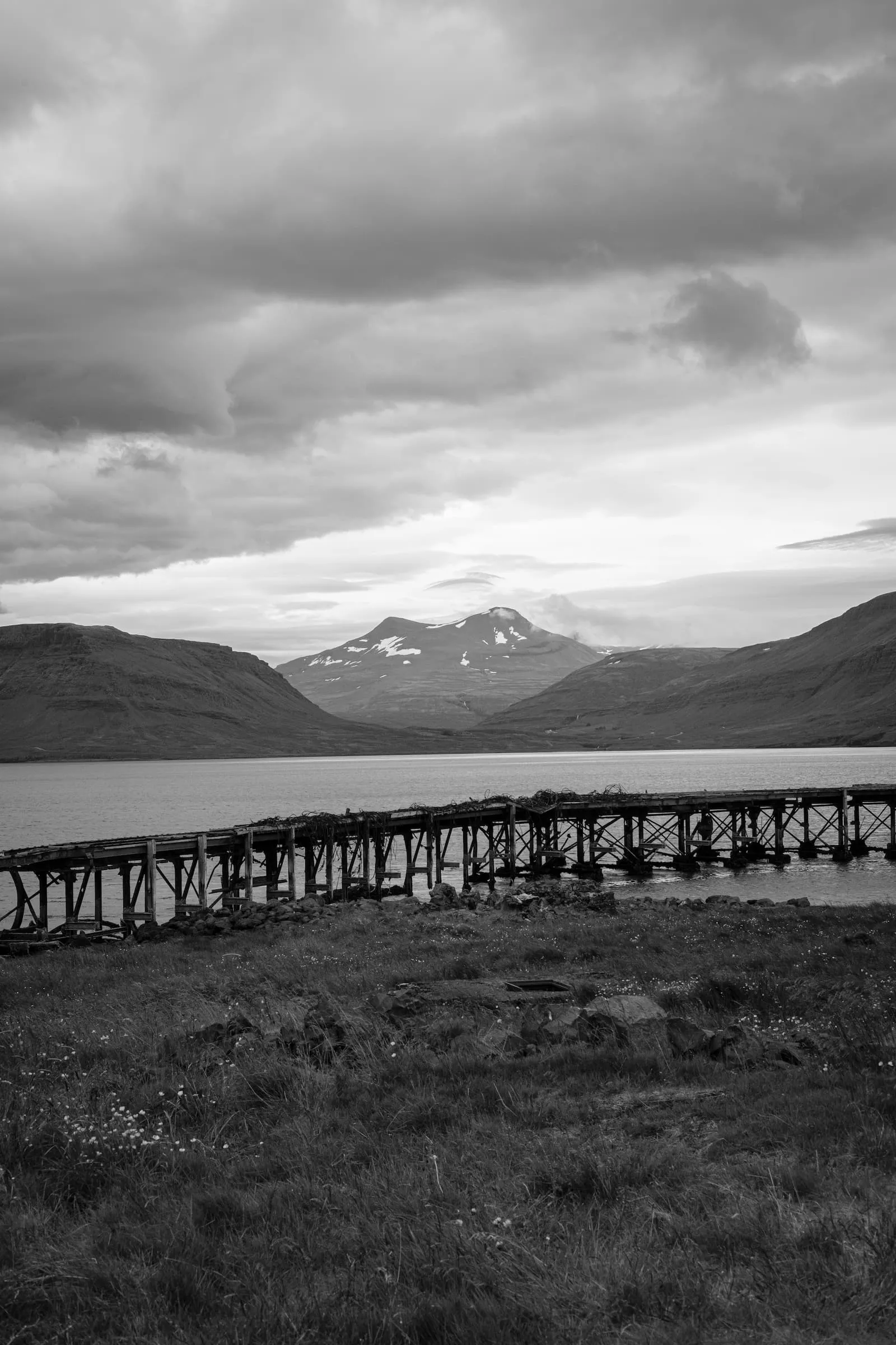 A ruined dock in Hvalfjörður