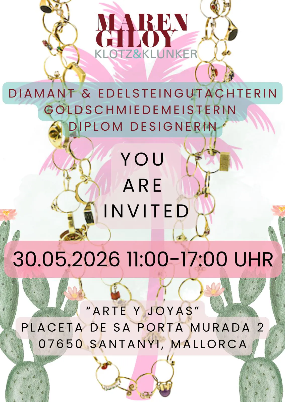 Einladung für den 30. Mai 2026 von Maren Giloy