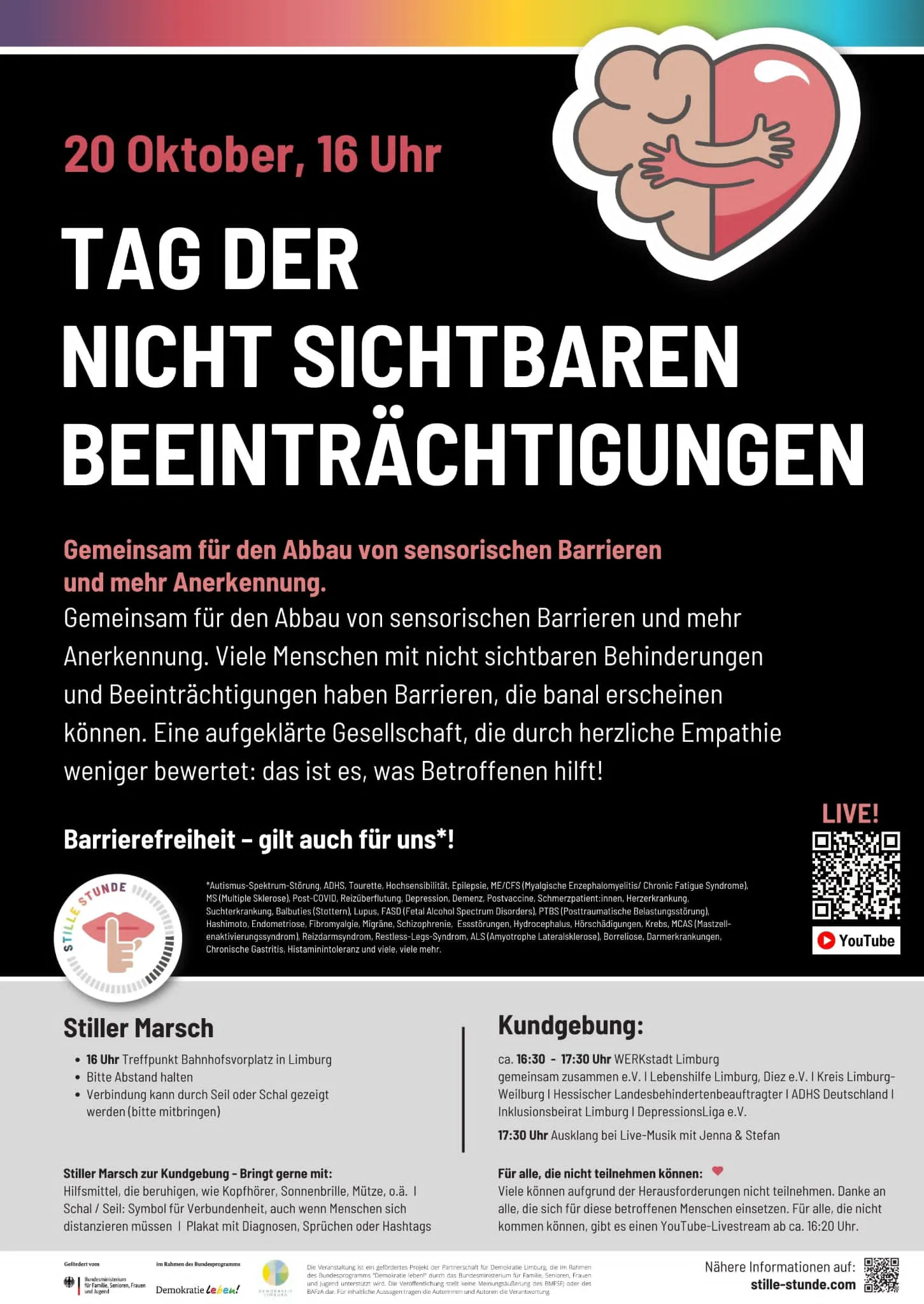 Plakat zum 1. Tag der nicht sichtbaren Beeinträchtigungen