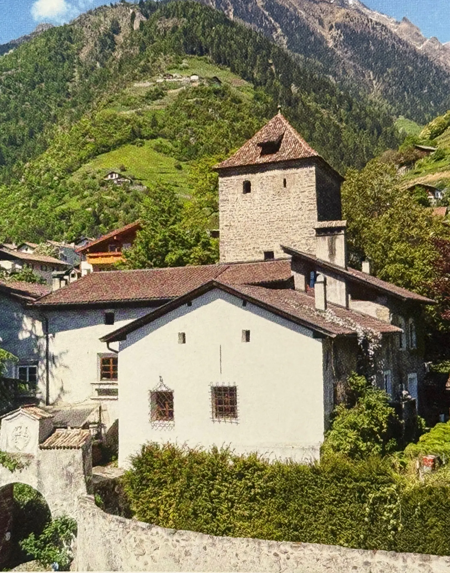 Der Burgturm von Schloss Stachlburg