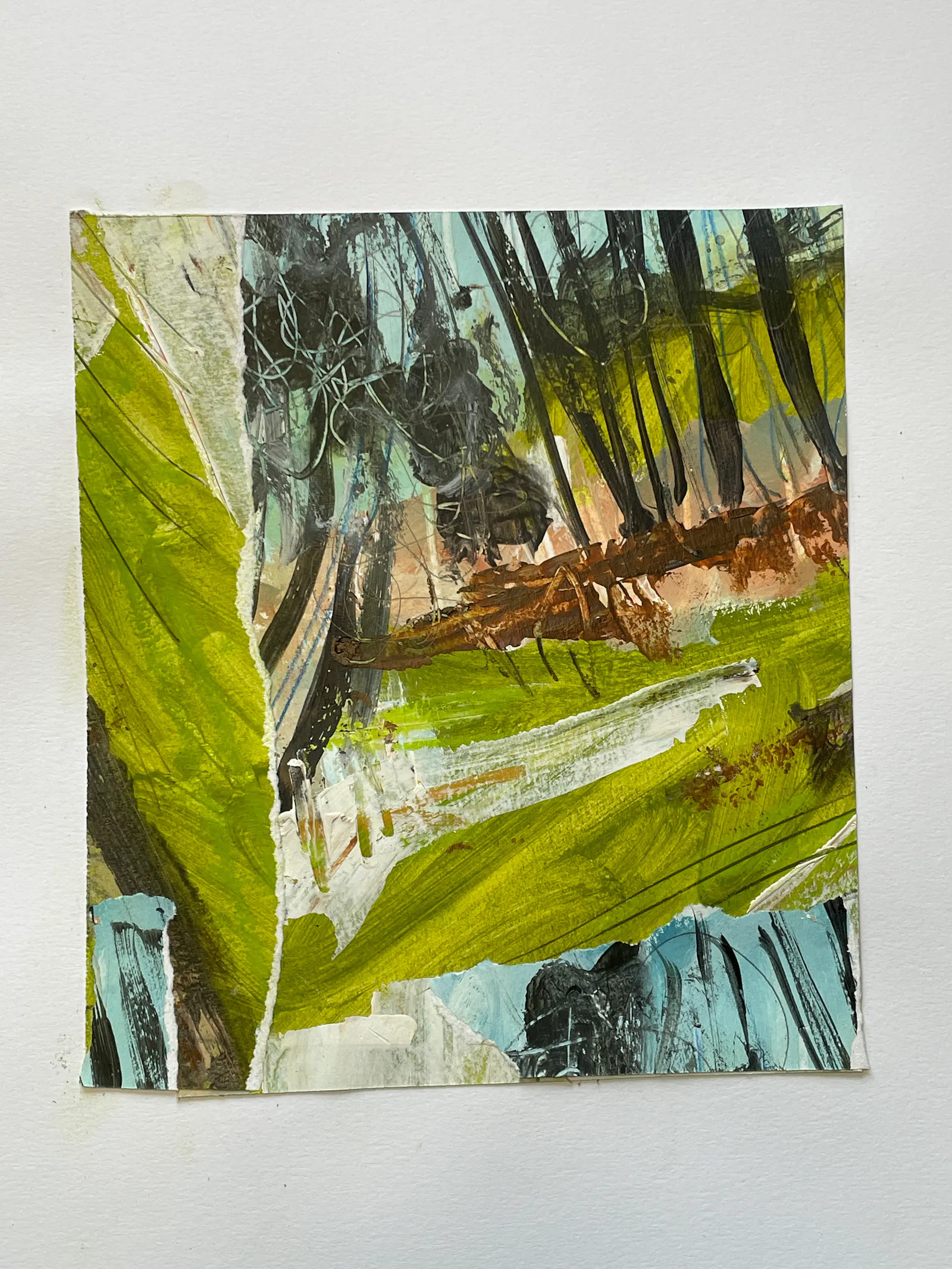 Collage aus dem Kurs „the abstracted Landscape“