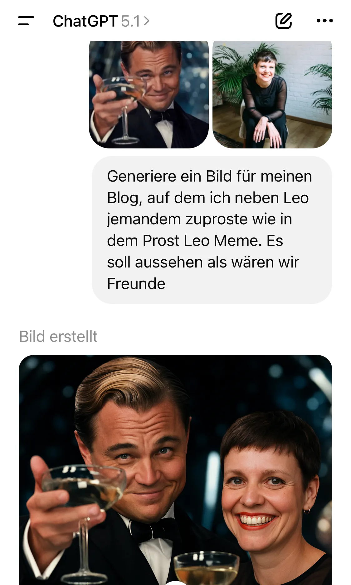 Wow. Das ist bitter. Auch du kannst stolz auf dich sein, ChatGPT.