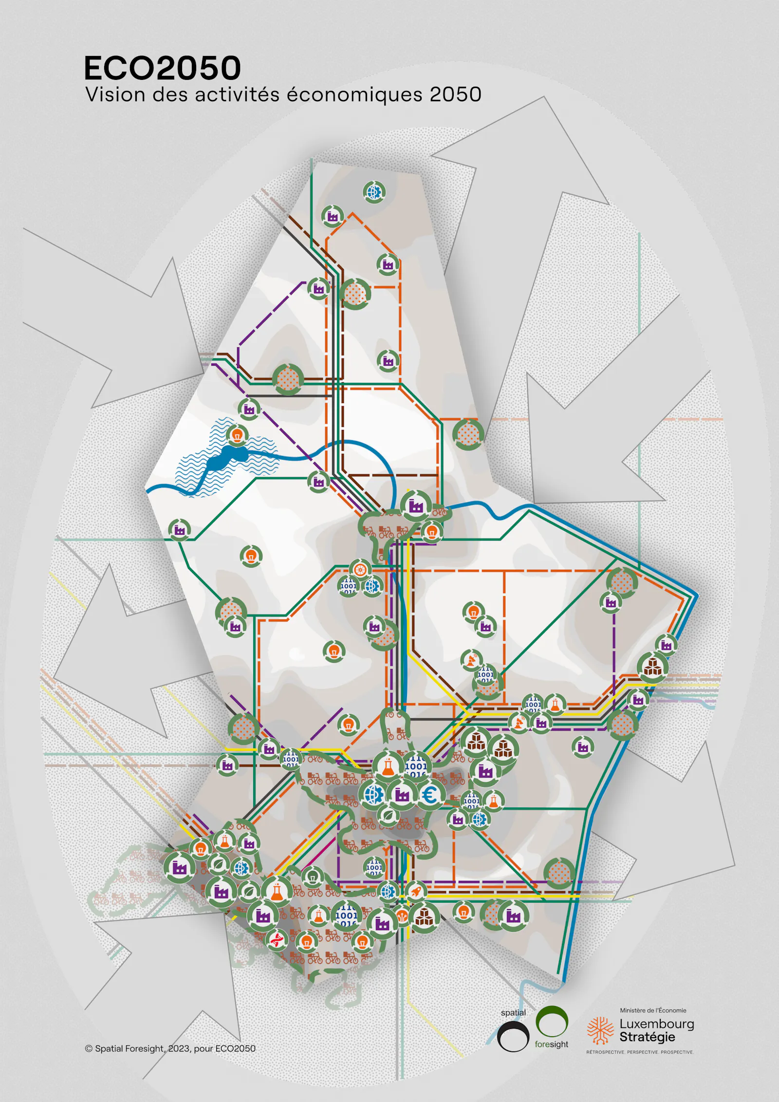 map Luxembourg 2050