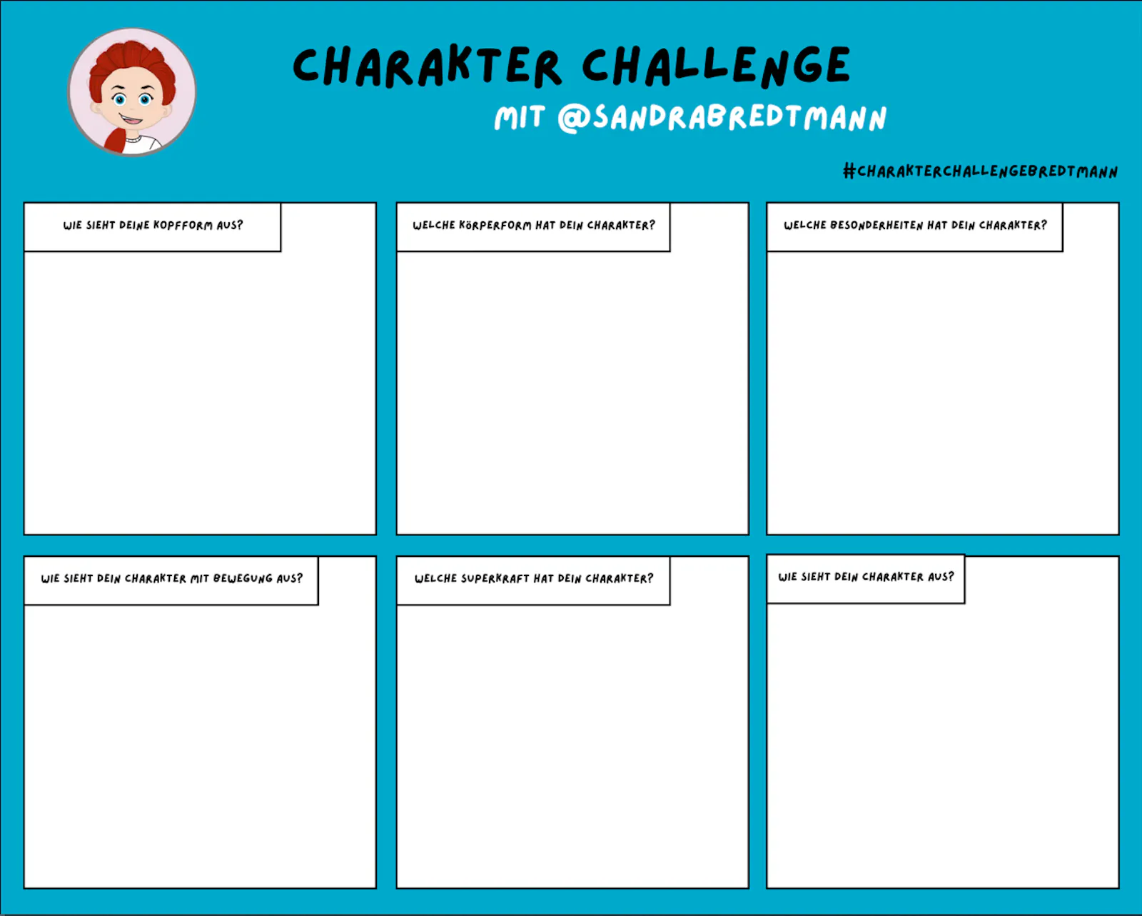 Charakter Challenge, wie erstellst du einen Cartoon Charakter für dich?