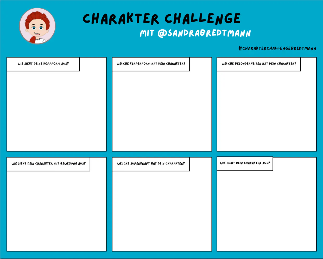 Charakter Challenge, wie erstellst du einen Cartoon Charakter für dich?