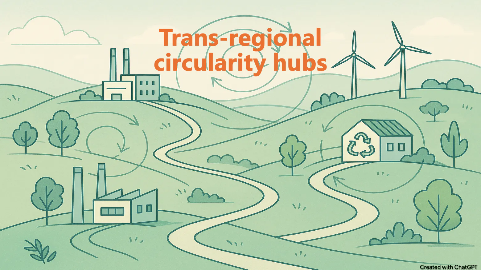 Connecting the dots for a greener future: Trans-regional circularity hubs