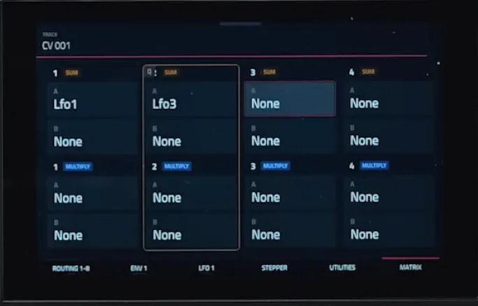 MPC LIVE 3 CV tools Matrix