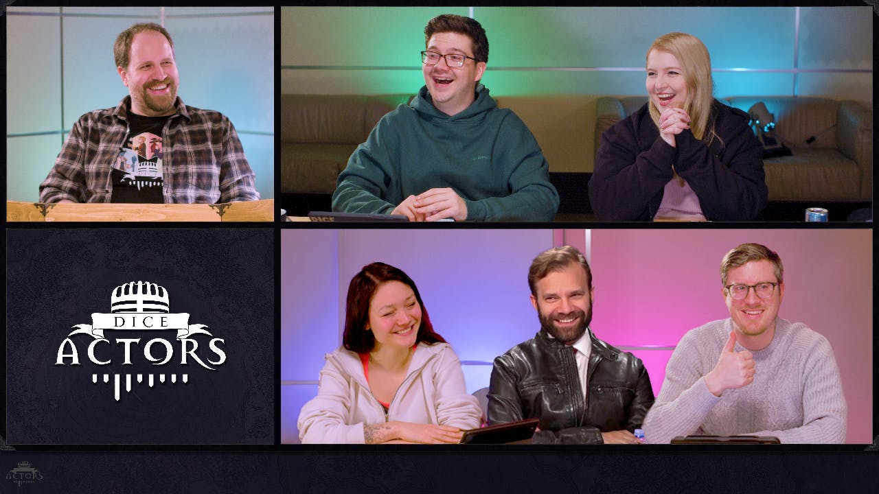 Typisches Bild der Dice Actors während einer Episode mit einer fremden Person.