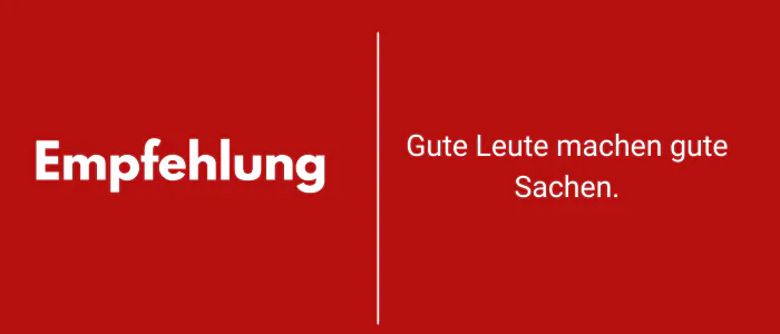 Rotes Titelbild im Wochenendrebellen‑Design mit dem Schriftzug ‚Gute Leute machen gute Sachen – Empfehlungen der Wochenendrebellen‘: Der Hintergrund ist vollflächig in der markentypischen roten Farbe #b61010 gehalten. In der Bildmitte verläuft eine dünne weiße Horizontallinie, die das Motiv optisch teilt. Darüber und darunter steht in klarer, weißer Schrift der Titel der Rubrik, in der die Wochenendrebellen ihre persönlichen Empfehlungen teilen. Die Grafik kündigt eine Empfehlungssektion an, in der Jason und Mirco von Juterczenka gute Leute und gute Inhalte sichtbar machen – zum Beispiel Podcasts, Artikel, YouTube‑Kanäle, Bücher und Projekte rund um Autismus, Neurodiversität, Inklusion, Fußballkultur und gesellschaftliche Gerechtigkeit.
