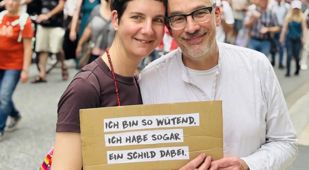 Ilona und Marek in Aktion in Hamburg ...