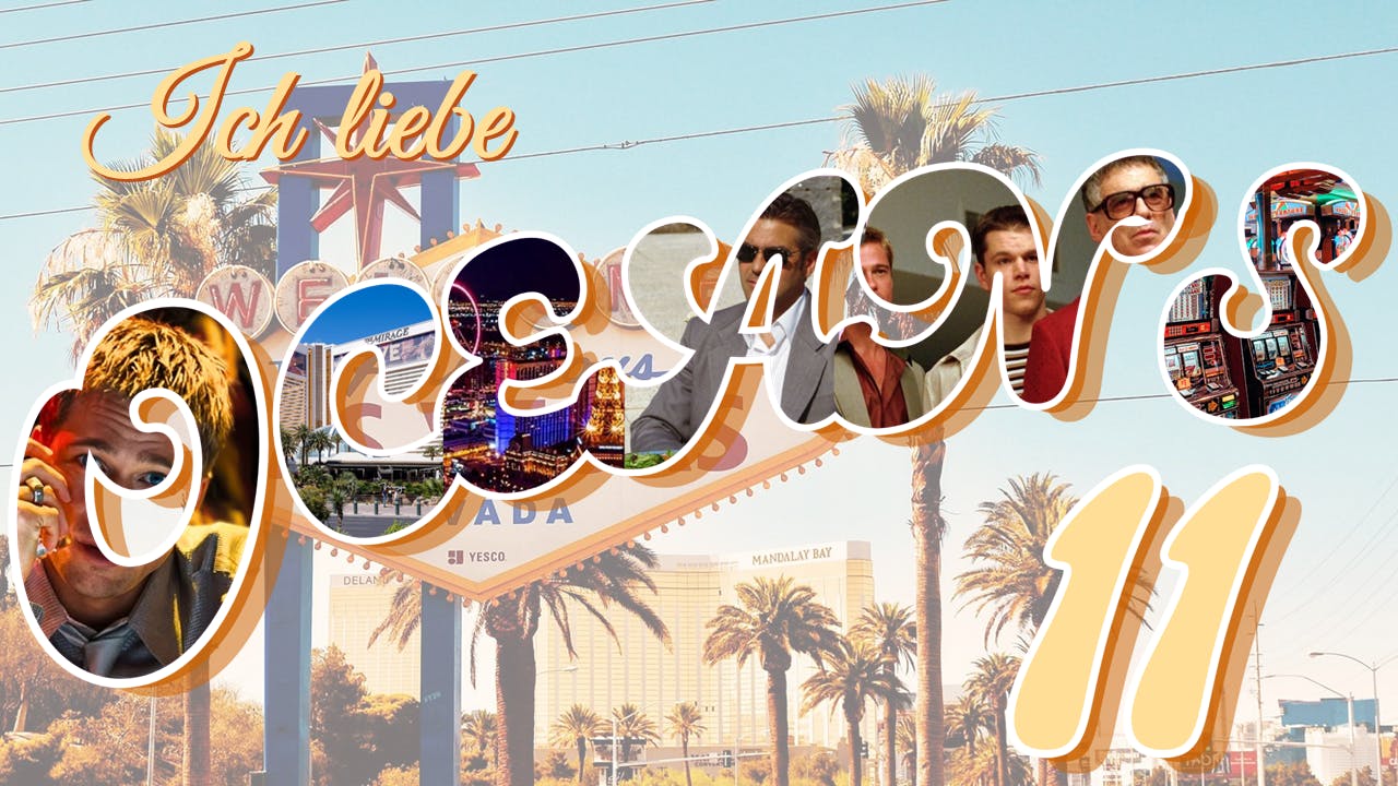 "Ich liebe Ocean's 11" als Las Vegas Americana Postkarte