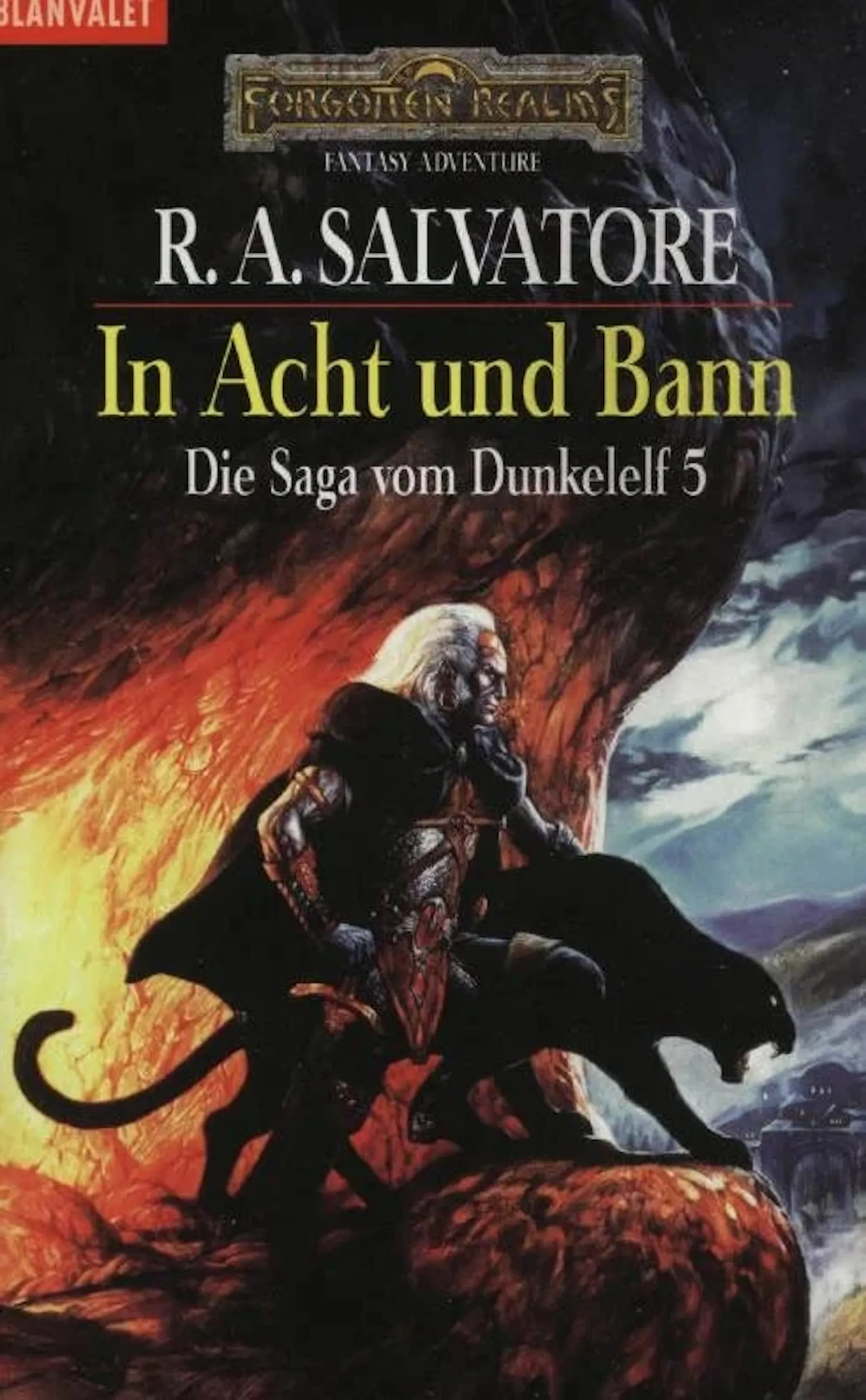 Cover von Todd Lockwood, Die Saga vom Dunkelelf 5, Goldmann/Blanvalet, 1992 ff..