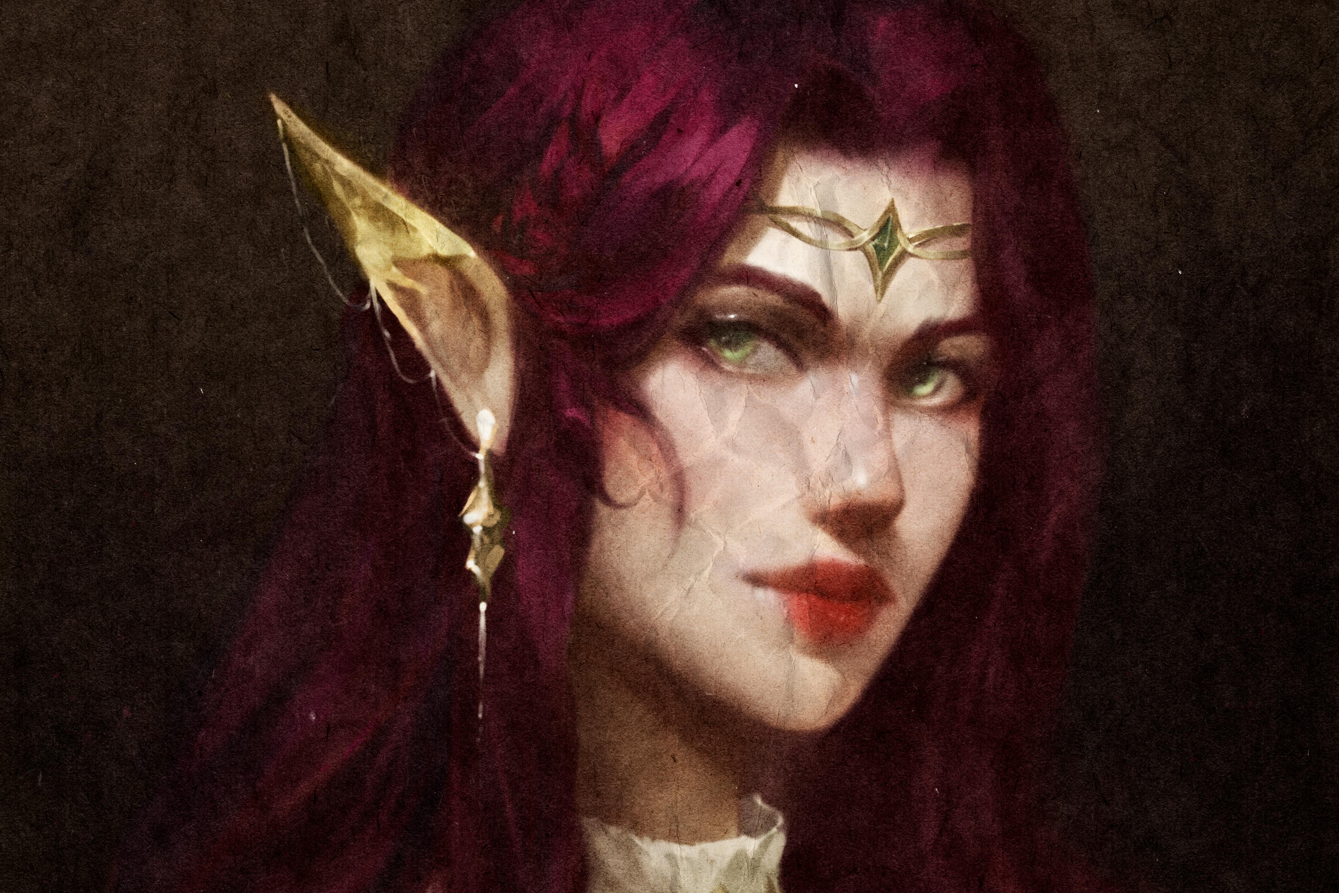 Ein altes Portrait von Elaynie aus ihrer Zeit als Prinzessin in Silphyvoie.