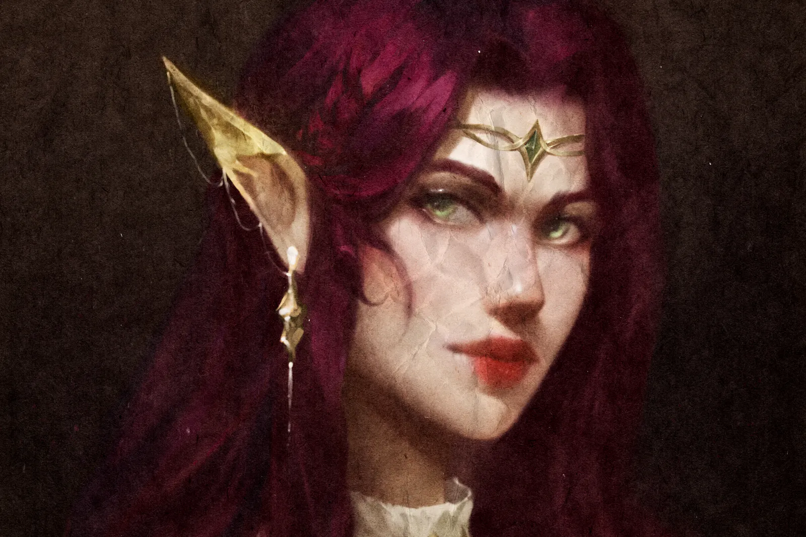 Ein altes Portrait von Elaynie aus ihrer Zeit als Prinzessin in Silphyvoie.