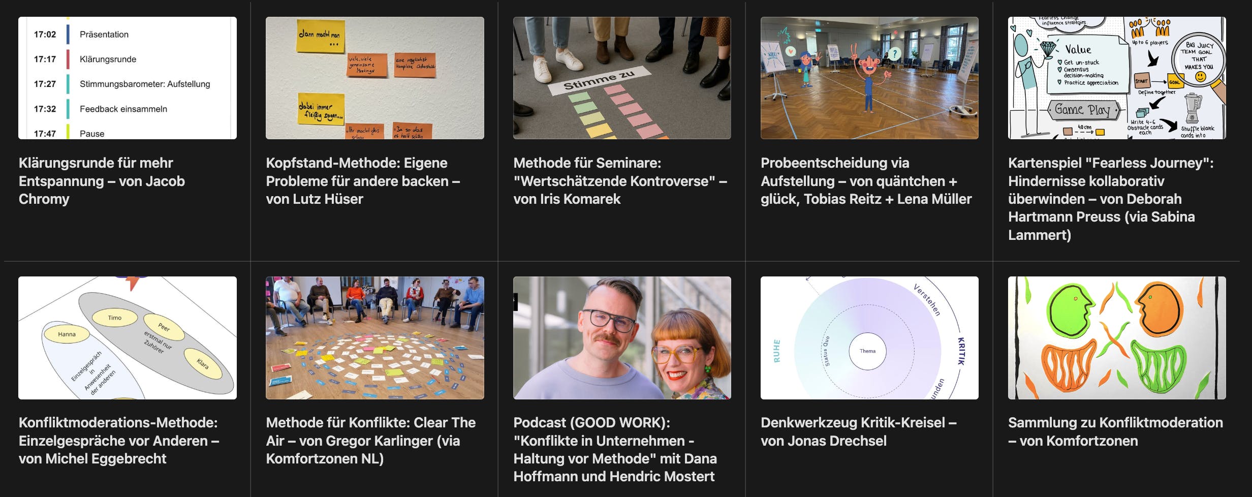 Die Tab-10 zu Problemen, Spannungen und Konflikten