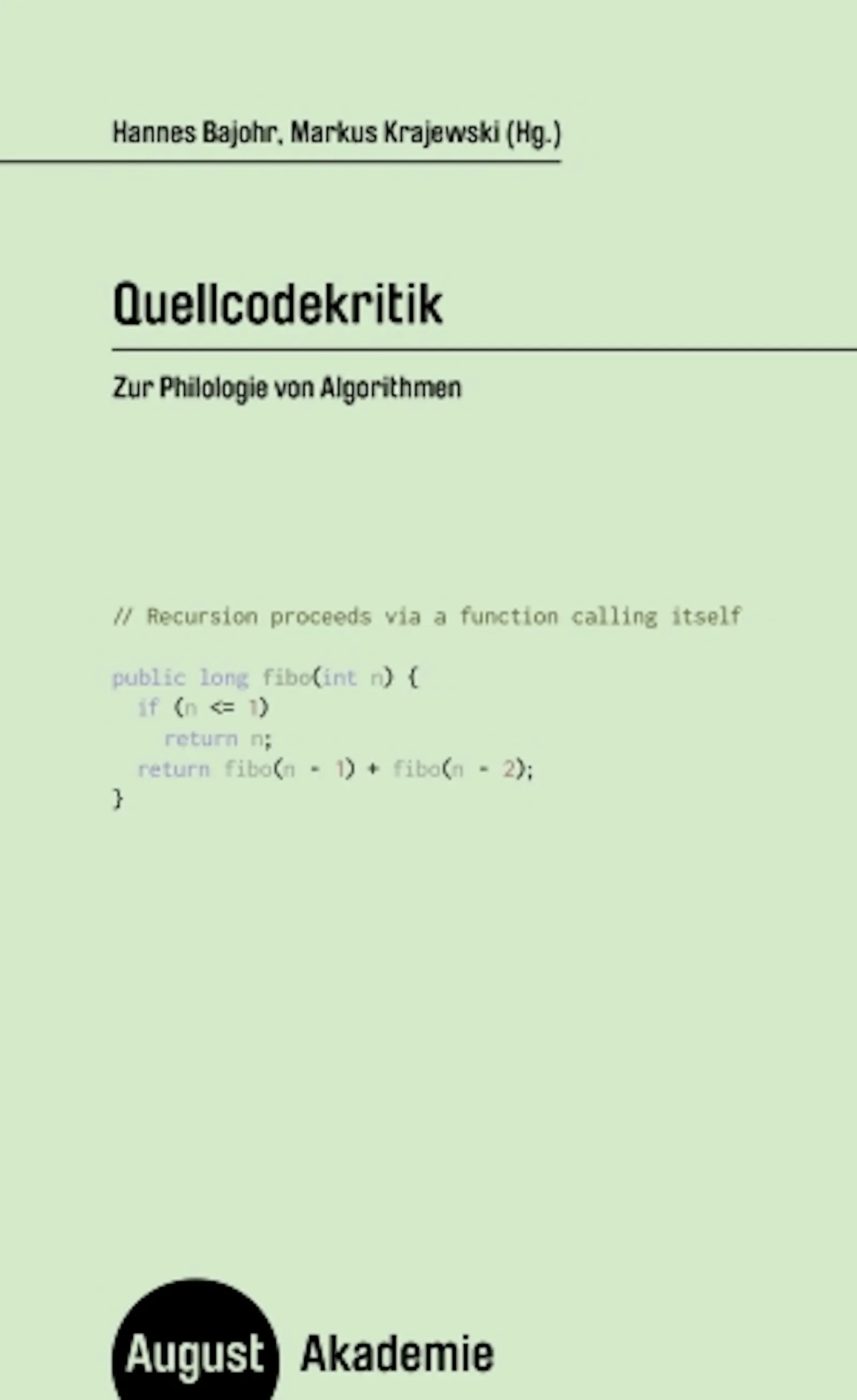 Cover Quellcodekritik