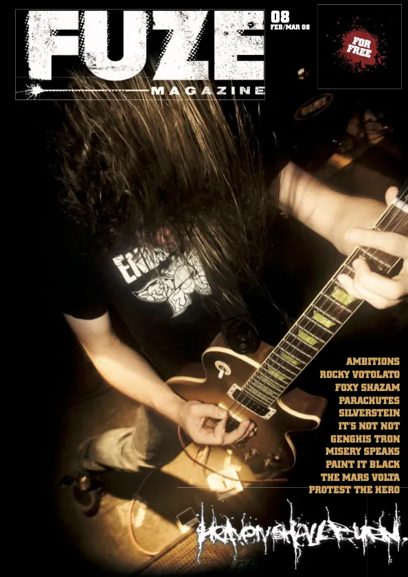 Cover FUZE Ausgabe 8, Heaven Shall Burn