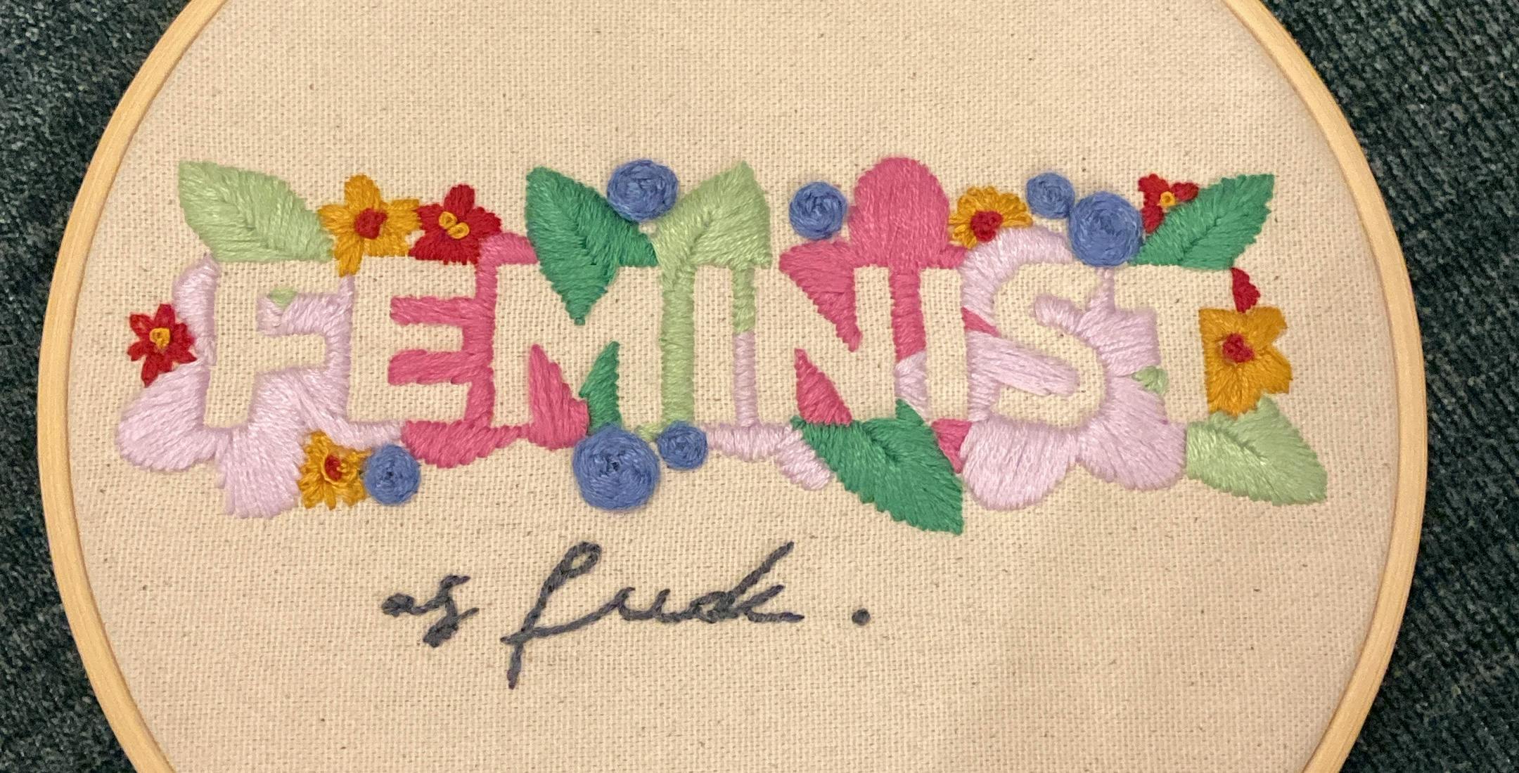 Stickbild "Feminist as fuck"