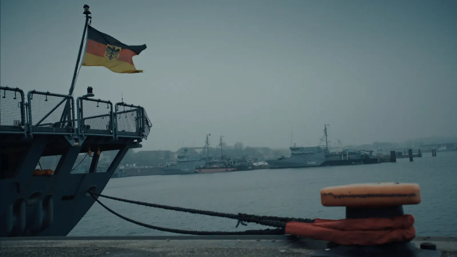 grau trübes Bild der deutschen bundeswehr marine