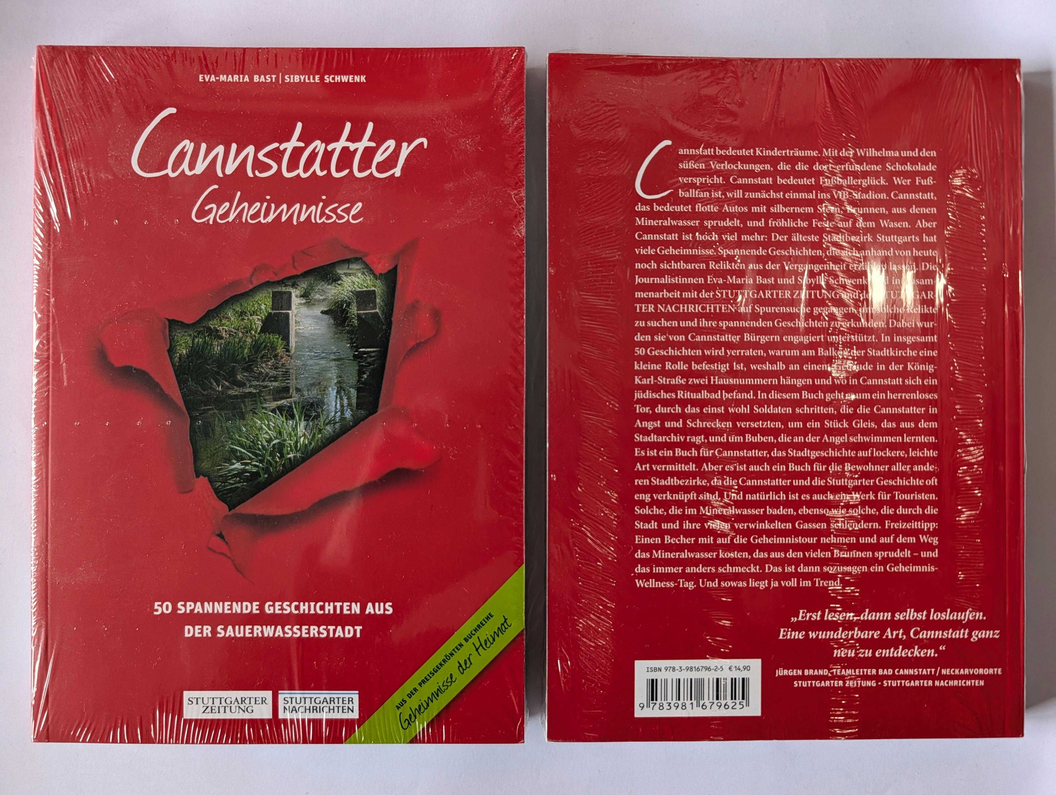 Das Buch „Cannstatter Geheimnisse” ist 2014 erschienen und im Buchhandel meines Wissens nicht mehr erhältlich. Foto: Jürgen Brand