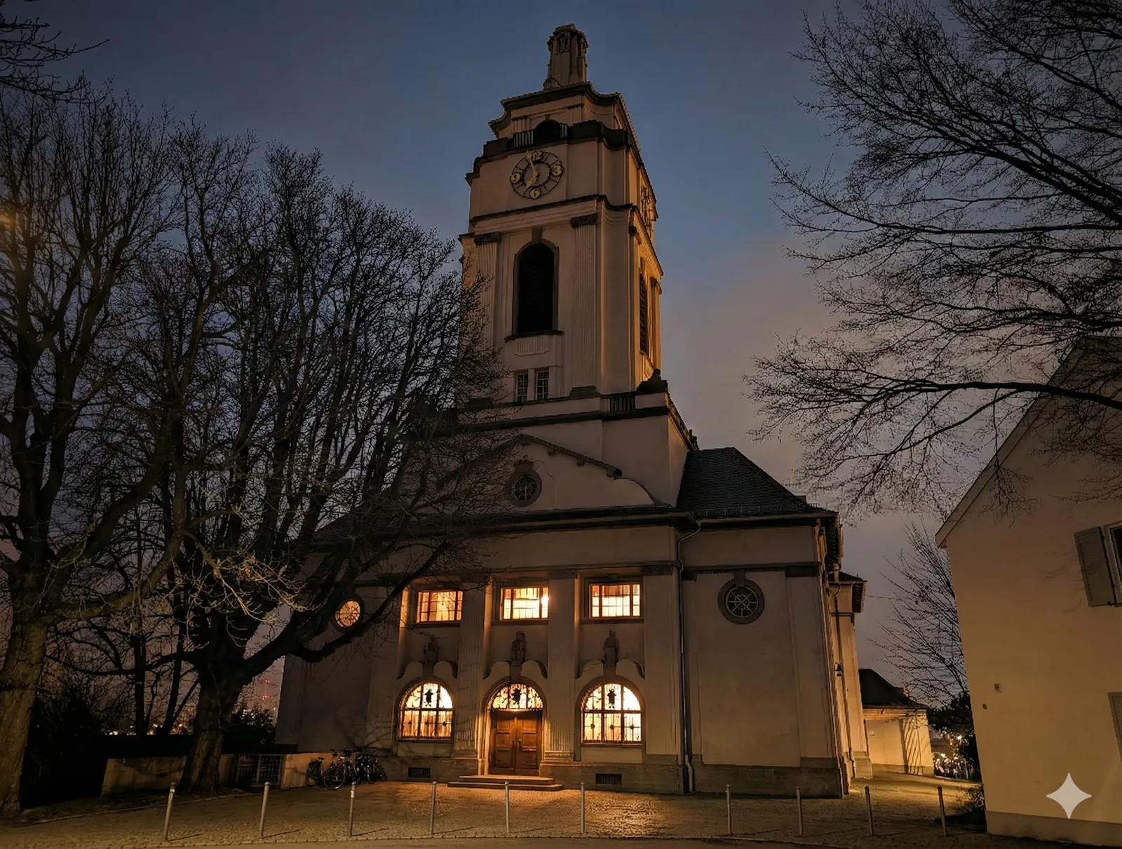 Die Gaisburger Kirche ist Ausgangspunkt für den literarischen Spaziergang des Kulturtreffs Stuttgart-Ost am Samstag. Foto: Jürgen Brand/Gemini (KI)
