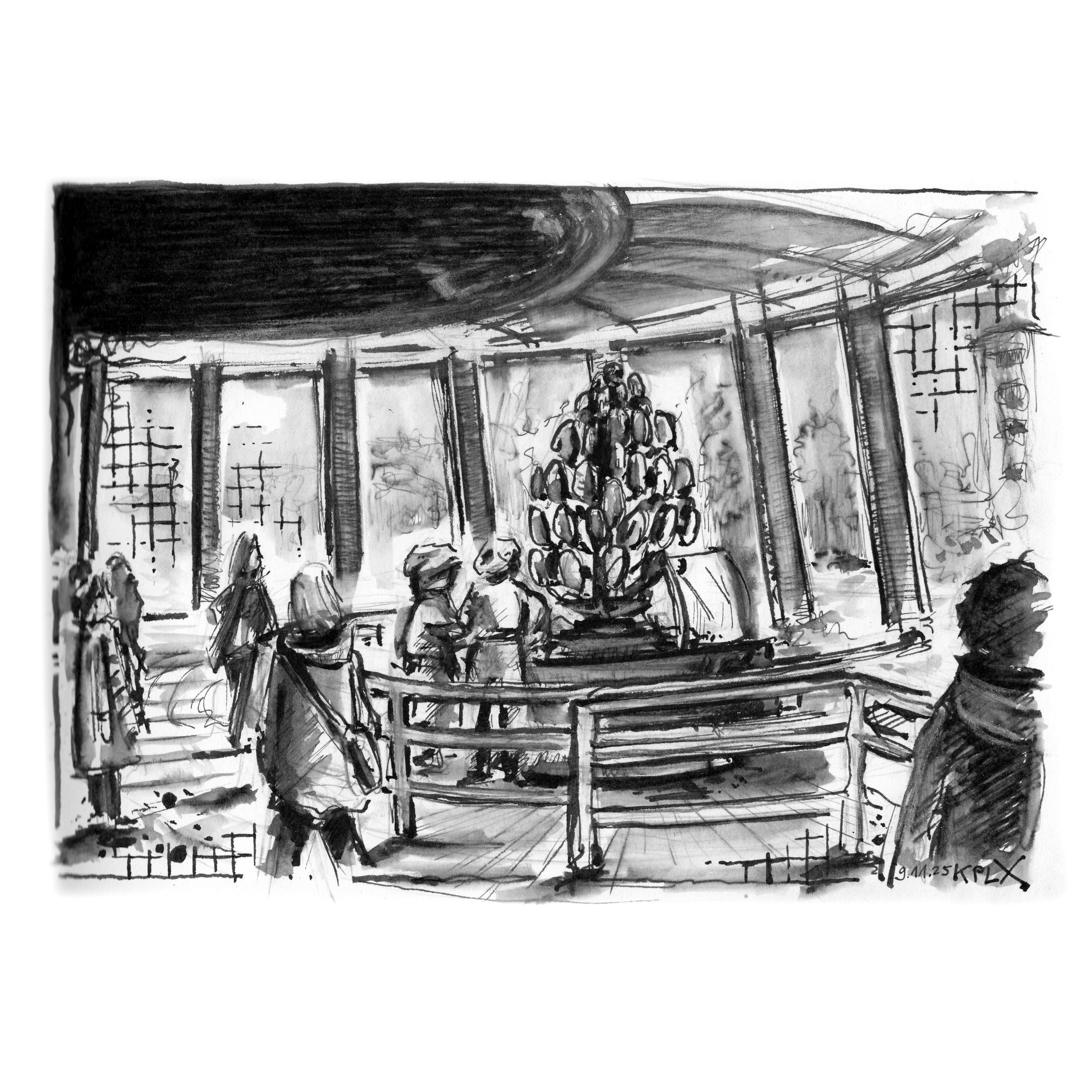 Urban Sketch 9.11.2025 Köln Schokoladenmuseum
