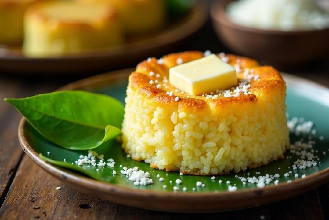Bibingka ist ein weihnachtlicher Reiskuchen von den Philippinen. Foto: Muse-O