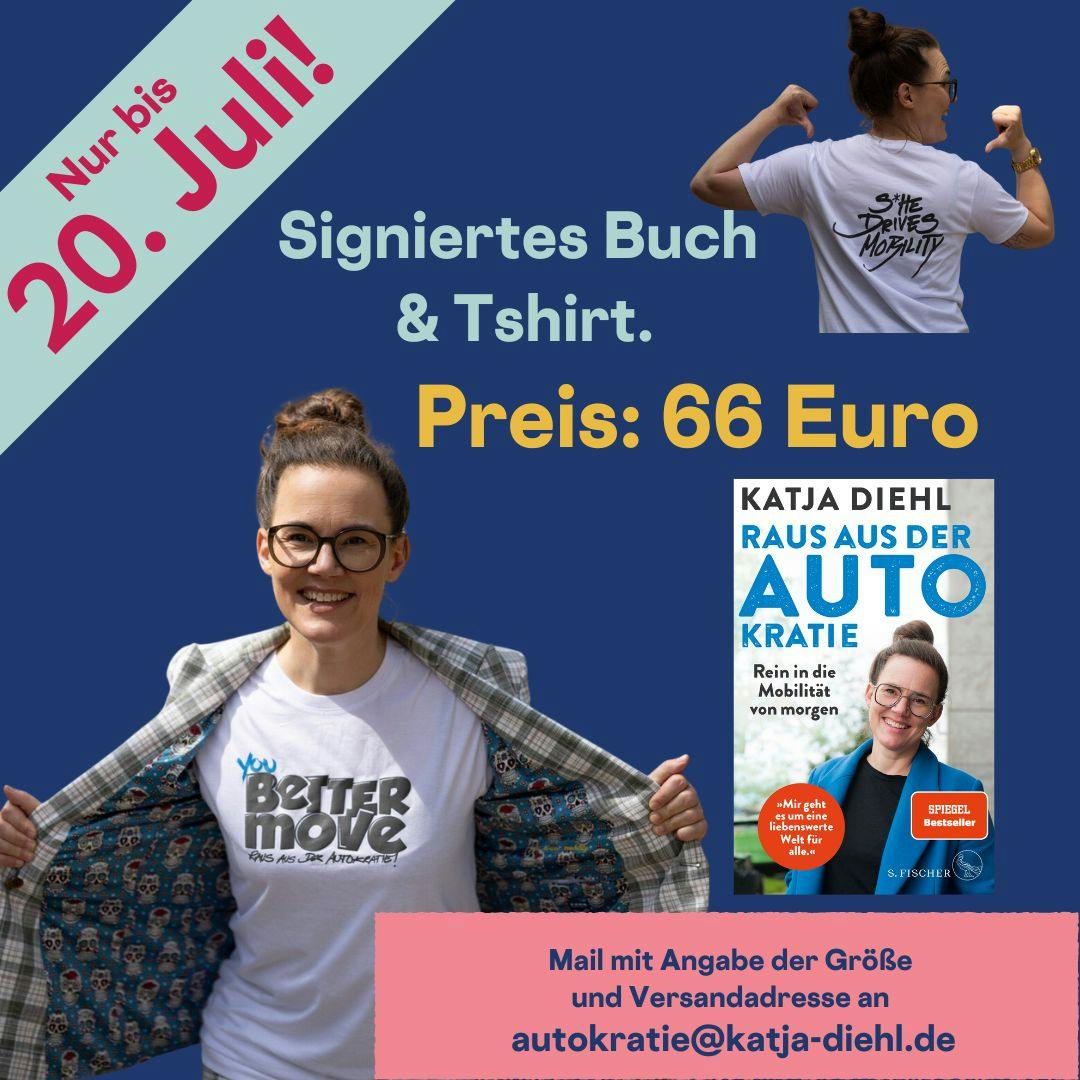 Du siehst mich mit dem Tshirt, das Buch und alle Infos, die du auch nach Klick auf den Link findest.