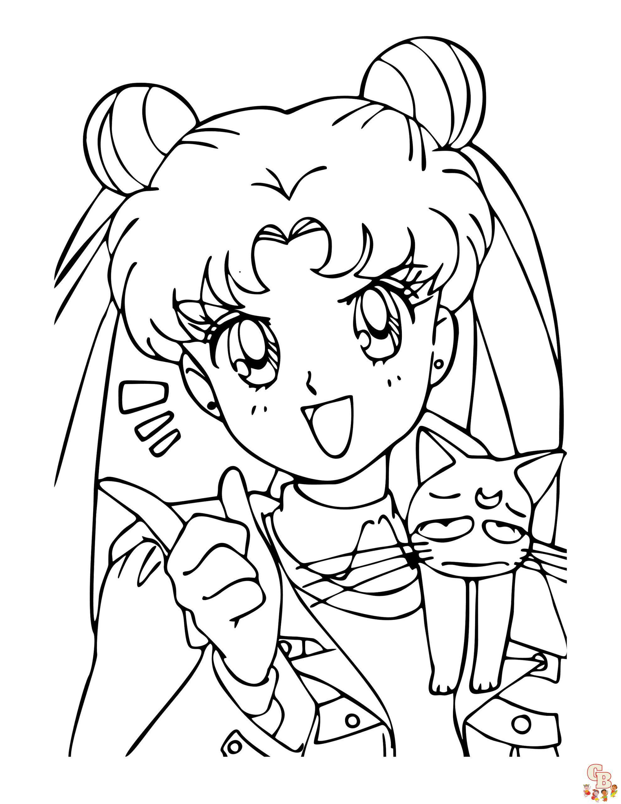 Anime Coloring Pages for Adults