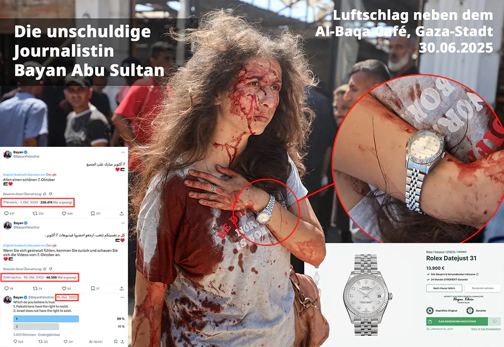 Das Bild von Sultan mit der Uhr im Abgebhot und Kommentaren aus ihrem Account.