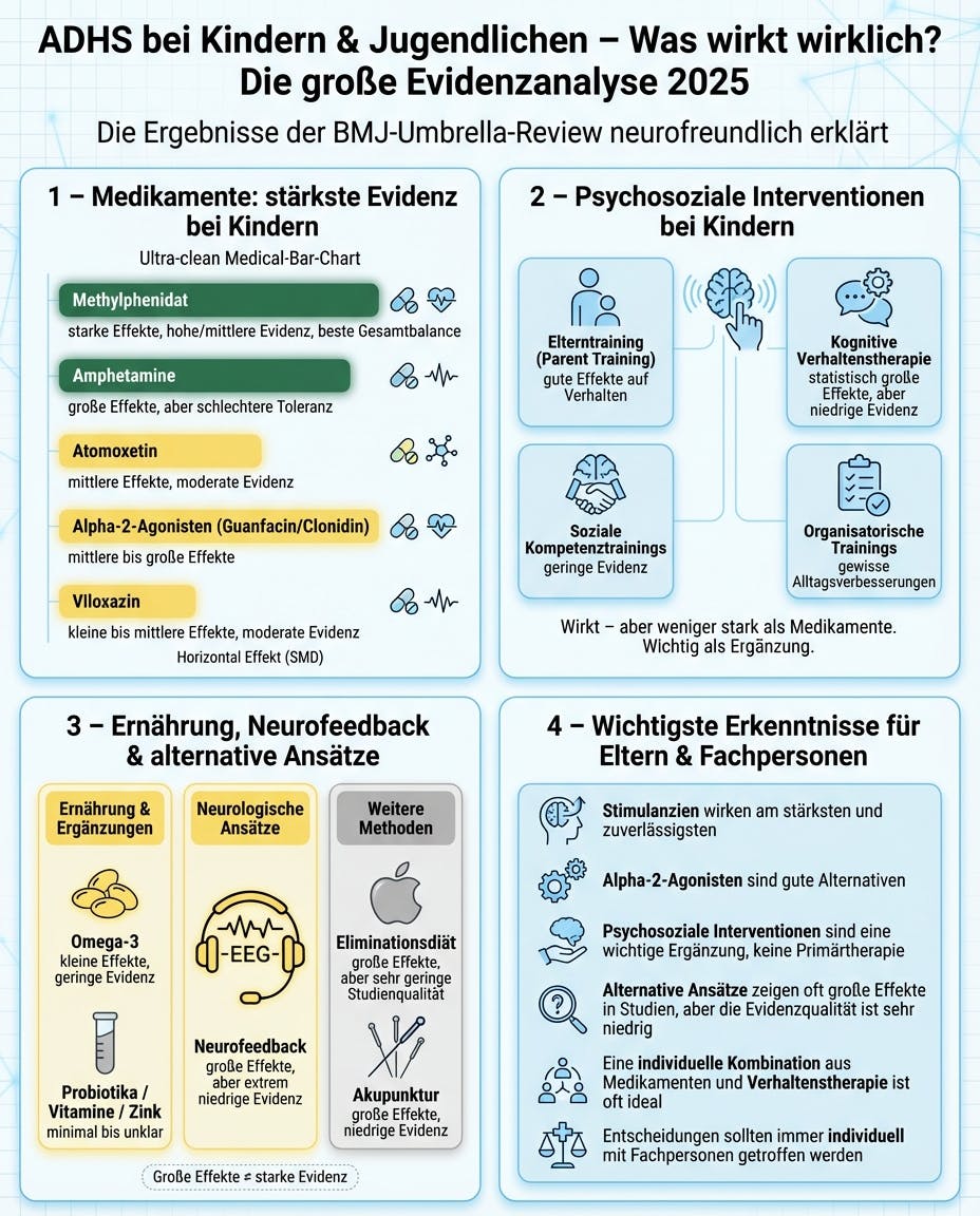 Was wirkt in der ADHS-Therapie bei ADHS-Kindern?