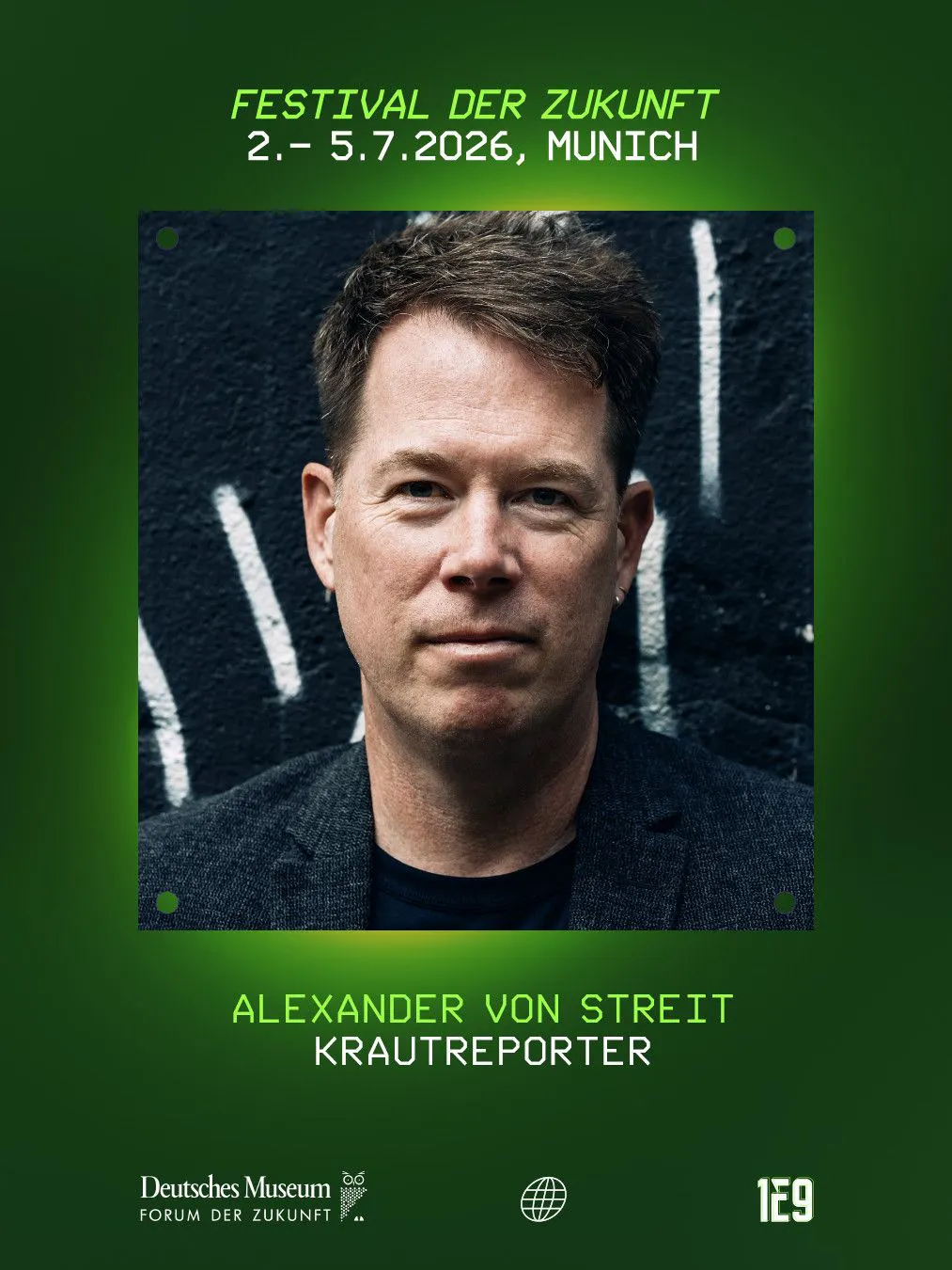 Festival-Promo-Kachel zeigt Alexander von Streit