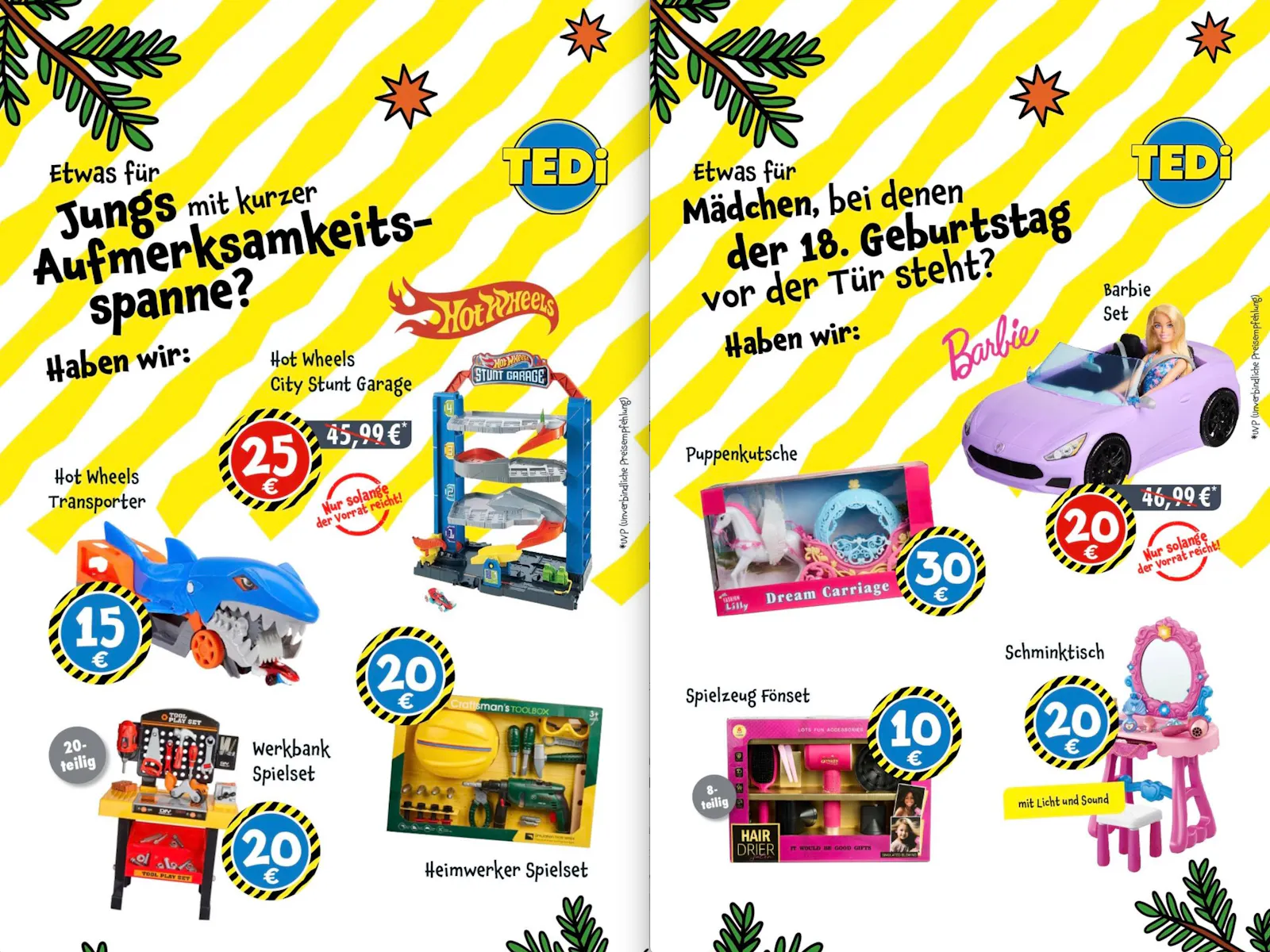 „Etwas für Jungs mit kurzer Aufmerksamkeitsspanne? Haben wir.“