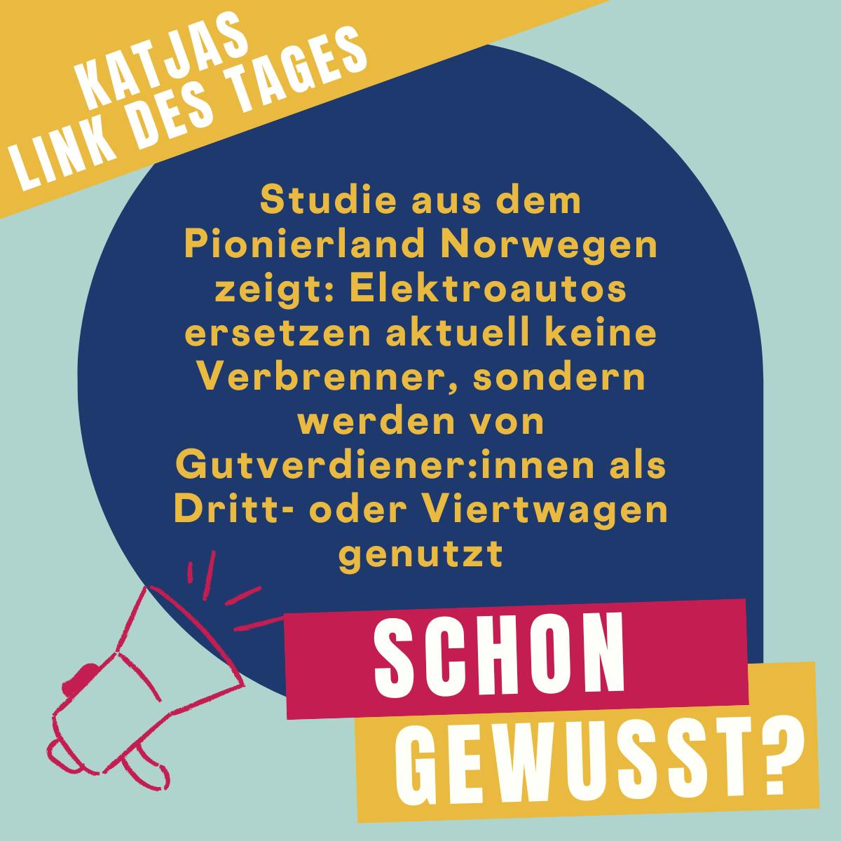 Studie aus dem Pionierland Norwegen zeigt: Elektroautos ersetzen aktuell keine Verbrenner, sondern werden von Gutverdiener:innen als Dritt- oder Viertwagen genutzt