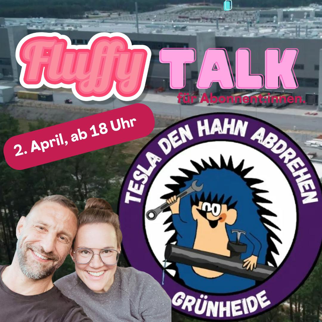 Sharepic zum Fluffy Talk am 2. April.