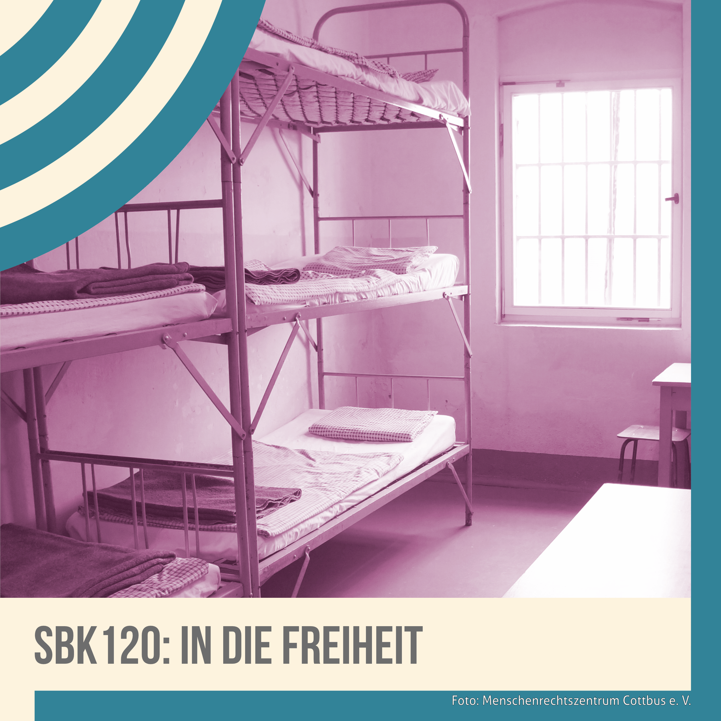 Blick in eine Zelle im Menschenrechtszentrum Cottbus