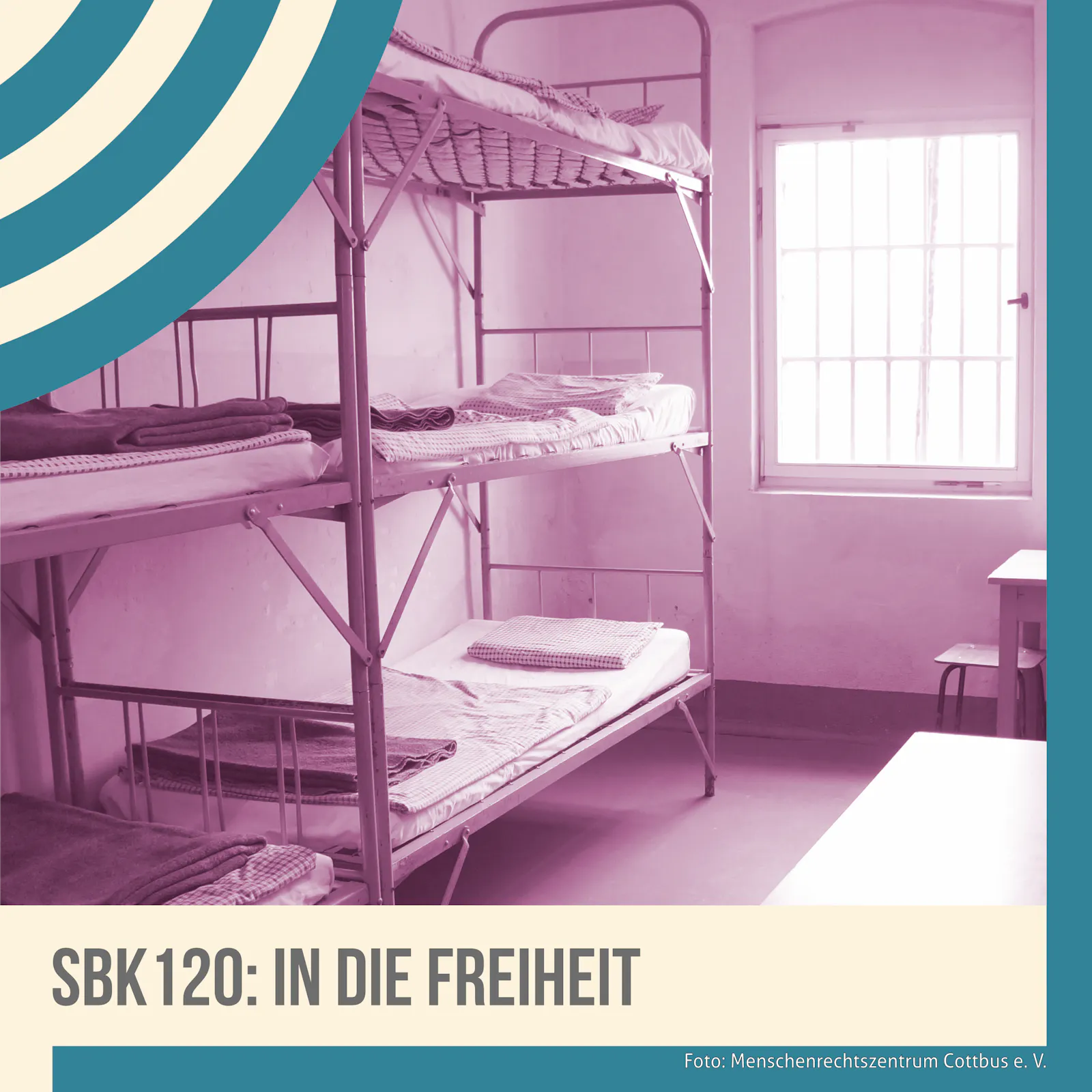 Blick in eine Zelle im Menschenrechtszentrum Cottbus