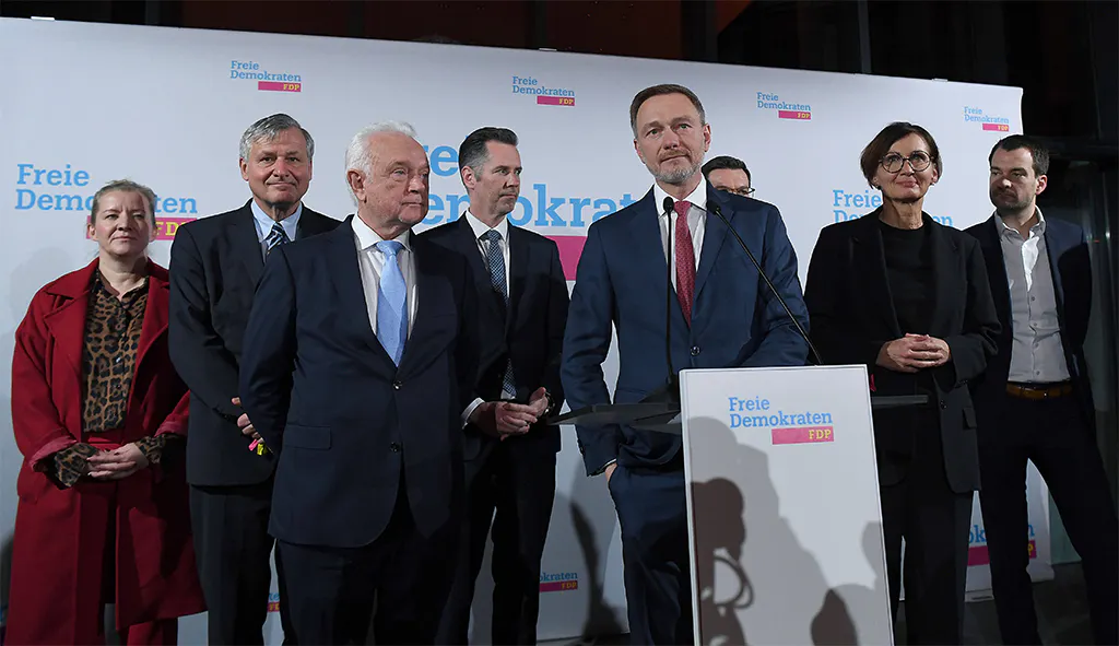 Die FDP Spitze kurz nach der Wahl.
