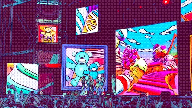 „Teddy Bear“: Die girl group STAYC auf der Bühne des Festivals K-Pop Lux in Madrid. (Video & Effekte: Siems Luckwaldt)