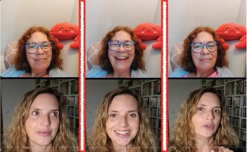 Screenshots Christine Piontek und Meike Huckfeld live auf Instagram im September 2025
