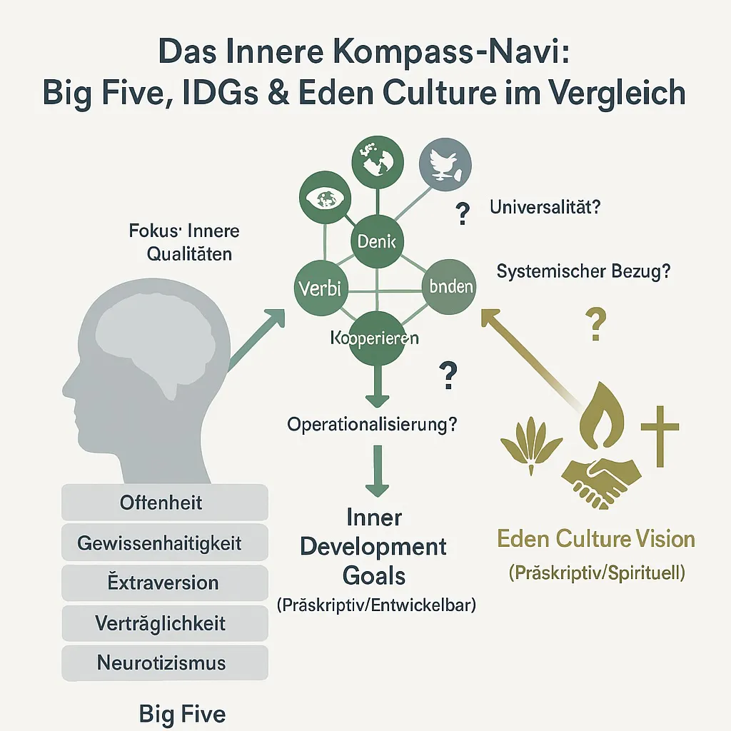 Big Five, IDGs & Eden Culture im Vergleich
