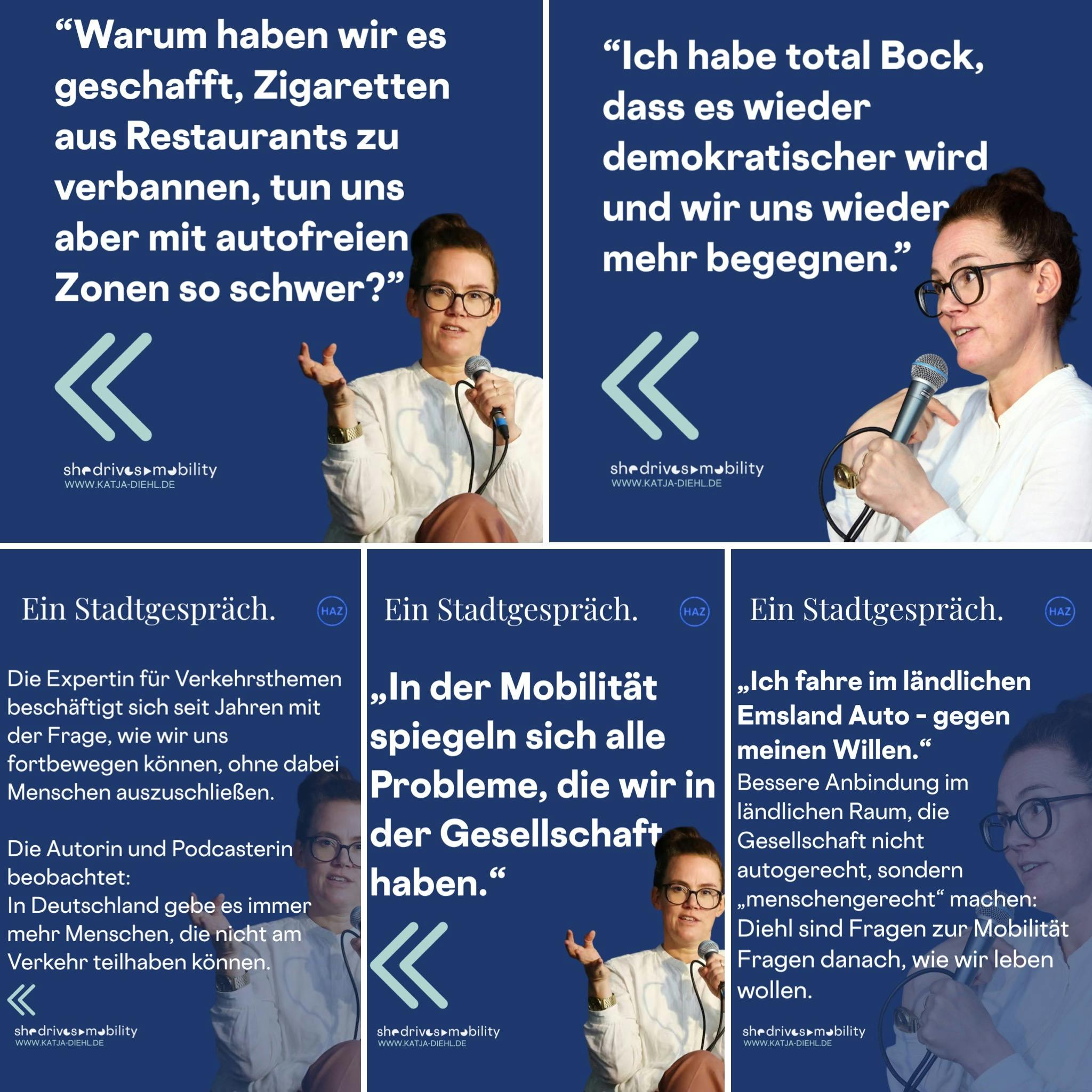 Collage von Zitaten aus dem Text.