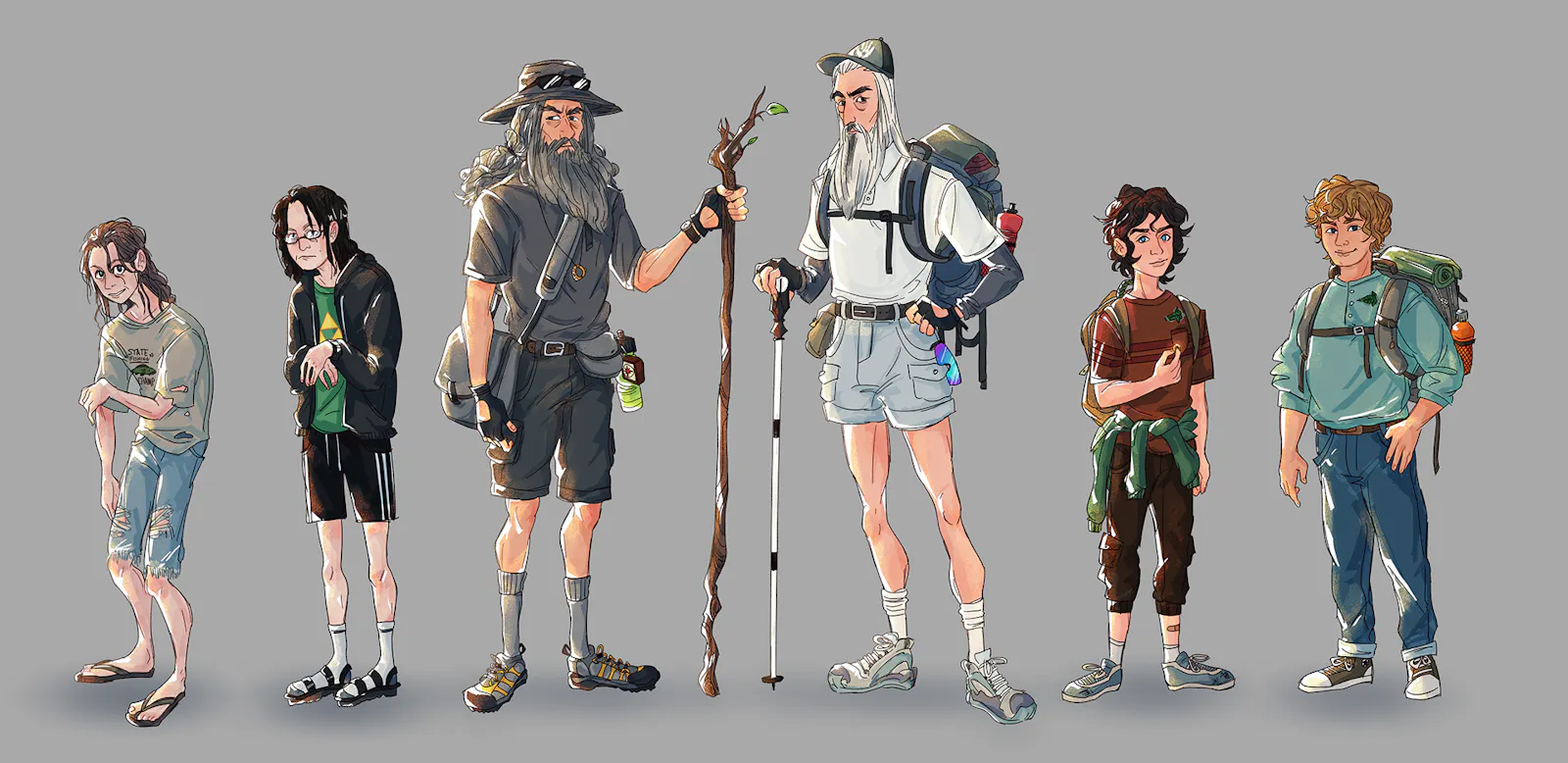 LotR characters in camp - design (c) by Lucas Prokopowich