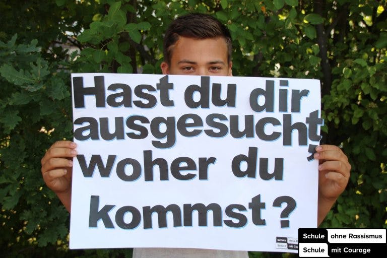 Im Bild: Projekt "Schule ohne Rassismus. Schule mit Courage." (Jörg-Immendorf-Schule Bleckede)