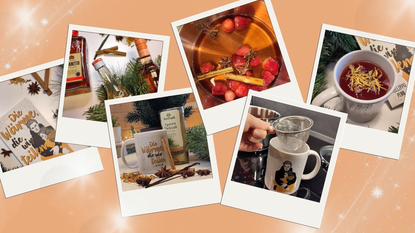 Die Abbildung zeigt 6 Fotos, die den im Rezept beschriebenen Zubereitungsprozess bebildern.