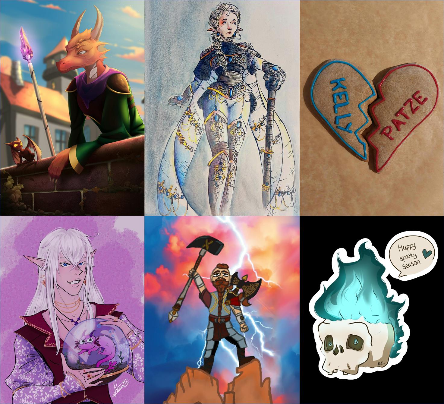 Fanarts zu Jeri, Lux, Kelly und Patze, Sonnenblut, Kildrak und Gynther