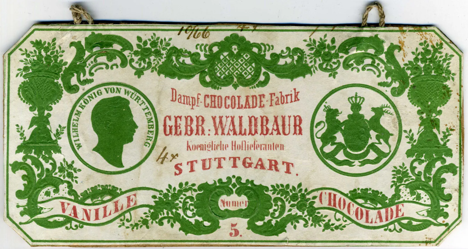 Dieses Kärtchen stammt wohl aus der Zeit um 1855. Sammlung Gohl