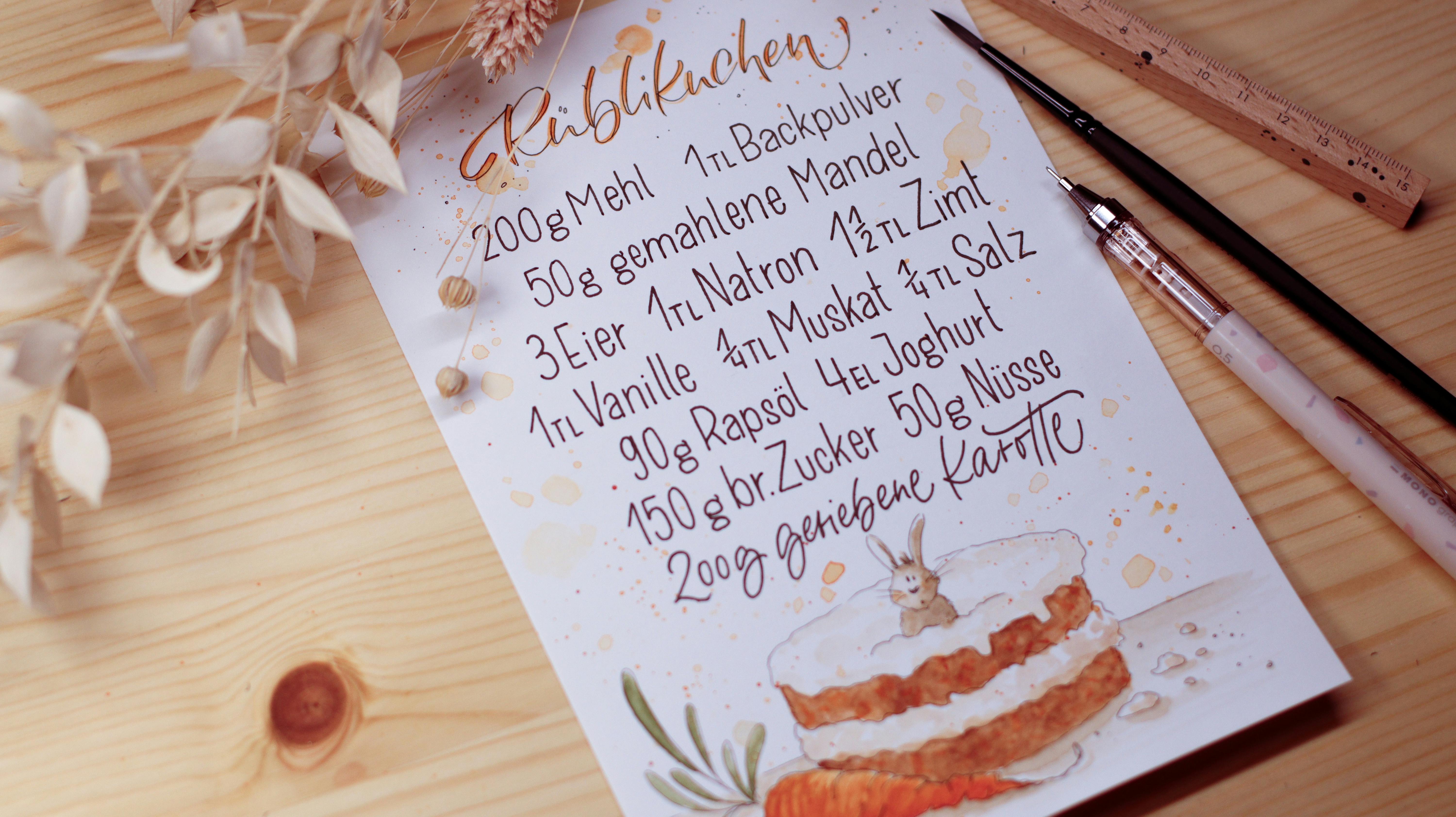 #montagsletterei - Rüblikuchen - Milly Montags Millyoneers